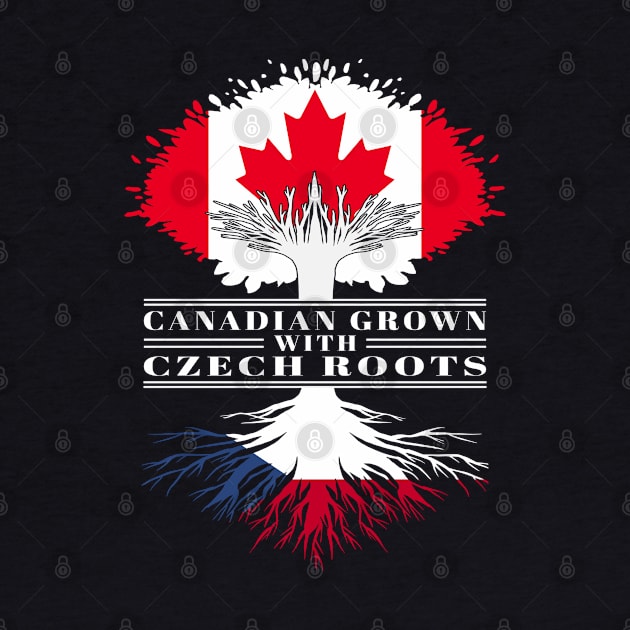 Canadian Grown With Czech Roots canada Czech Republic Flag Tree by BramCrye